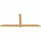 Ekena Millwork Eugene Smooth Timber Gable Bracket, Western Red Cedar, 96"W x 44"H x 1 1/2"D x 5 1/2"F, 11/12 Pitch GBW096X44X0206EUG00SWR - alternate 3